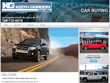 Tablet Screenshot of keithgordon.ca